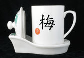 tea steeper plum blossom design back